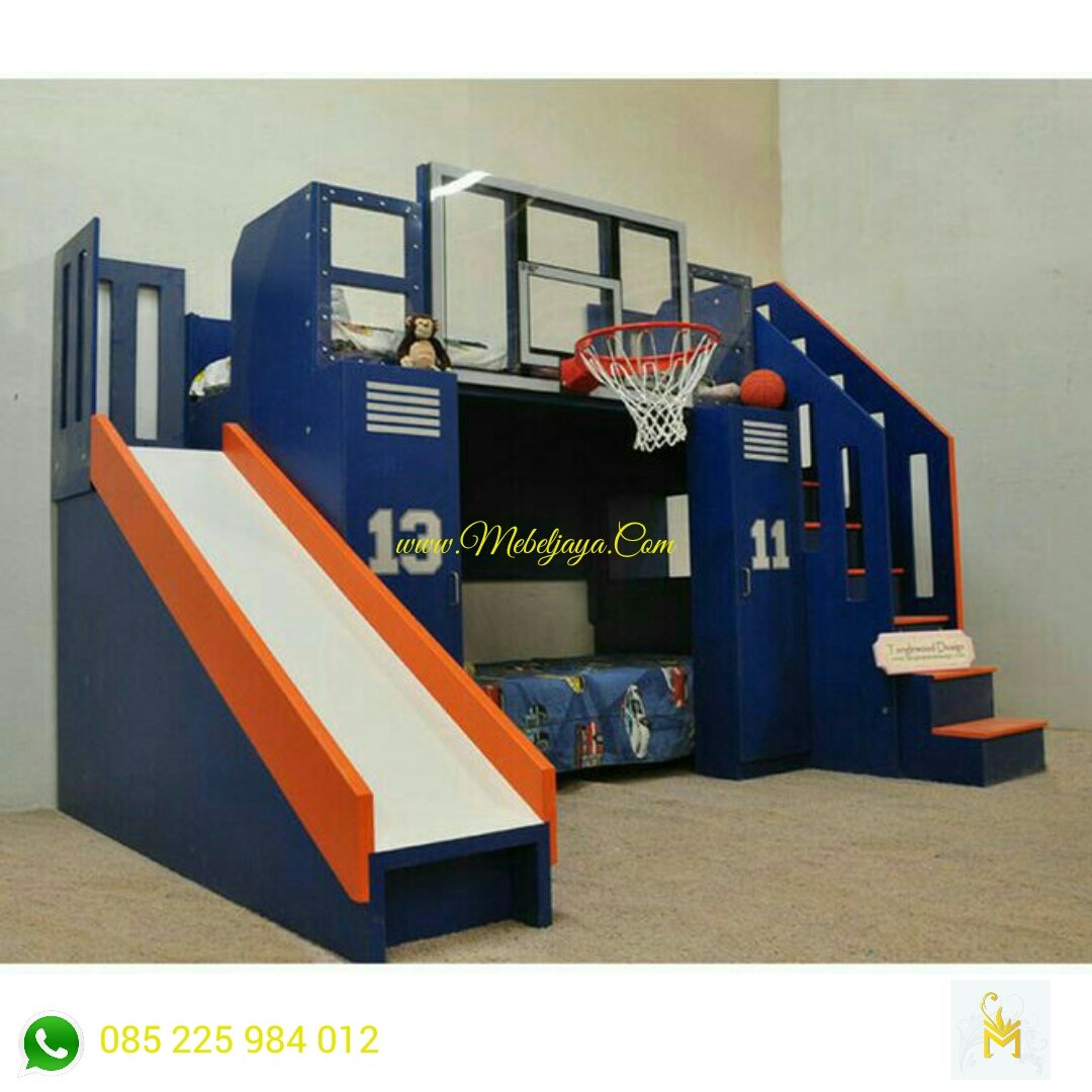 tempat tidur anak tingkat basket