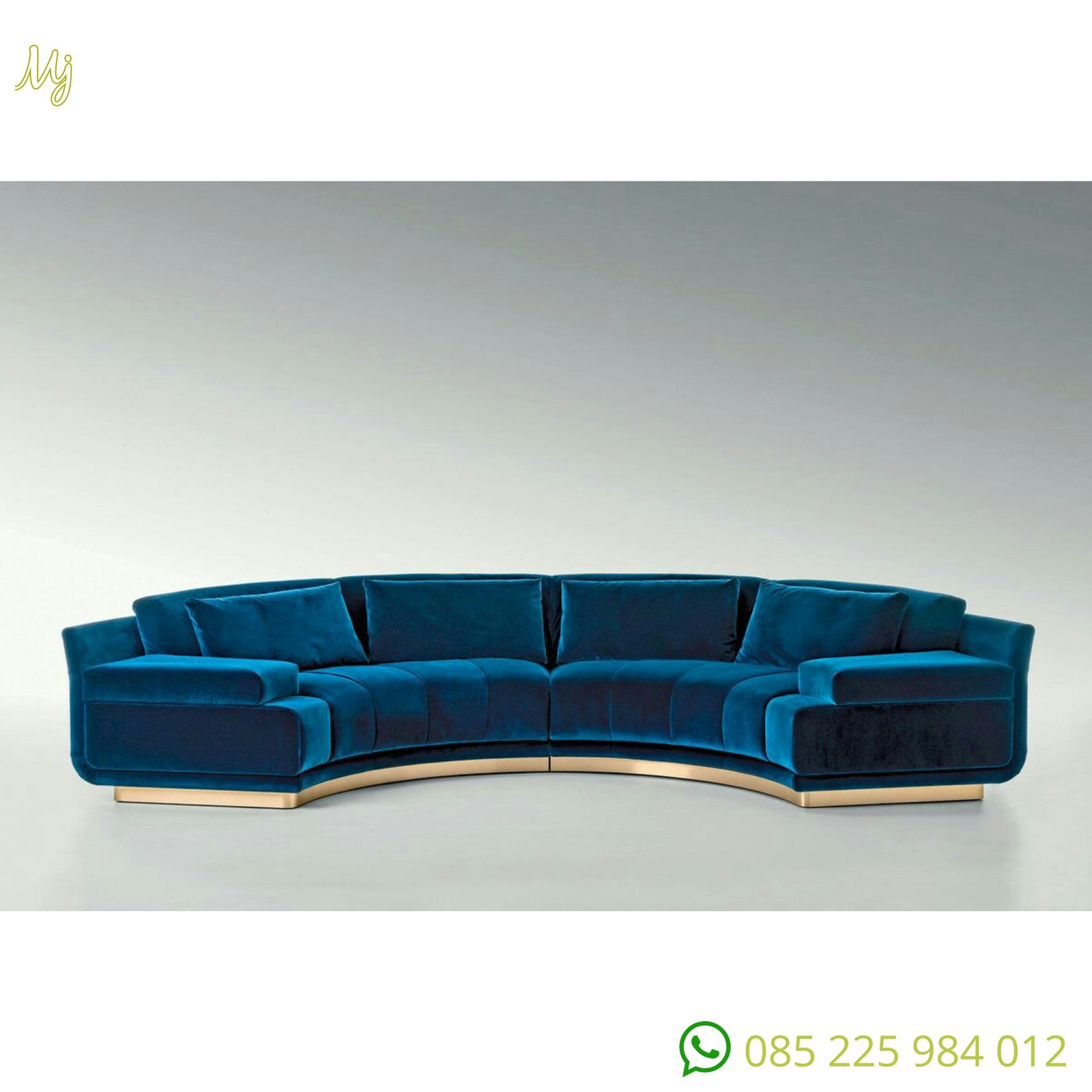 sofa lengkung mewah