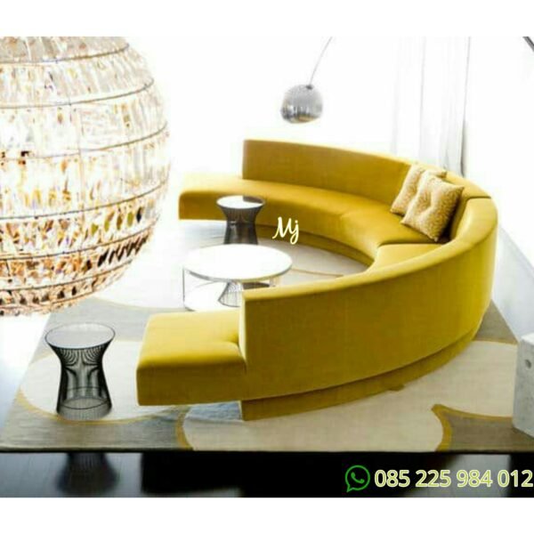 sofa lengkung minimalis